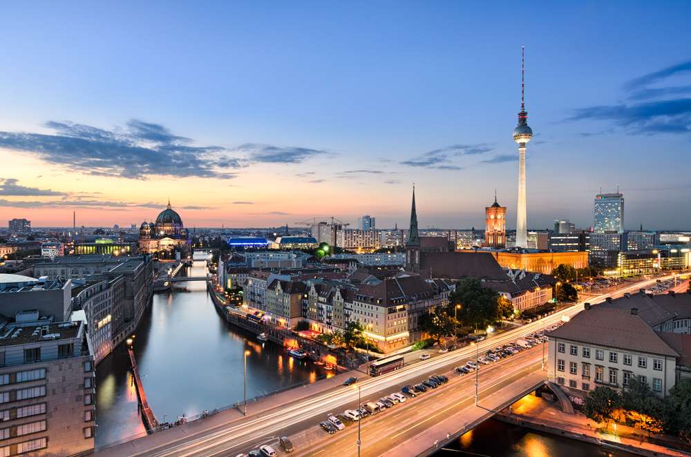 Berlin i rzeka Sprewa puzzle online