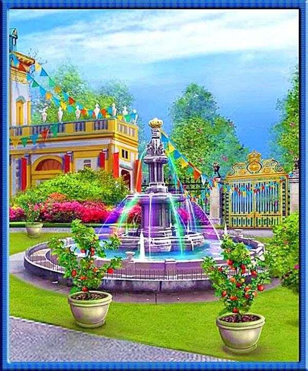 piękna fontanna puzzle online