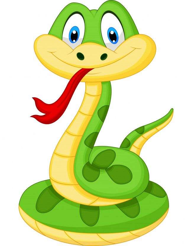 zielony wąż puzzle online
