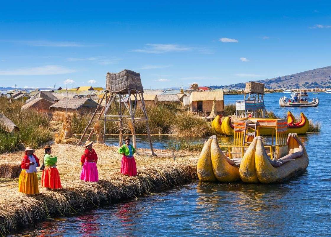 JezioroTiticaca położone w Peru i Boliwii puzzle online