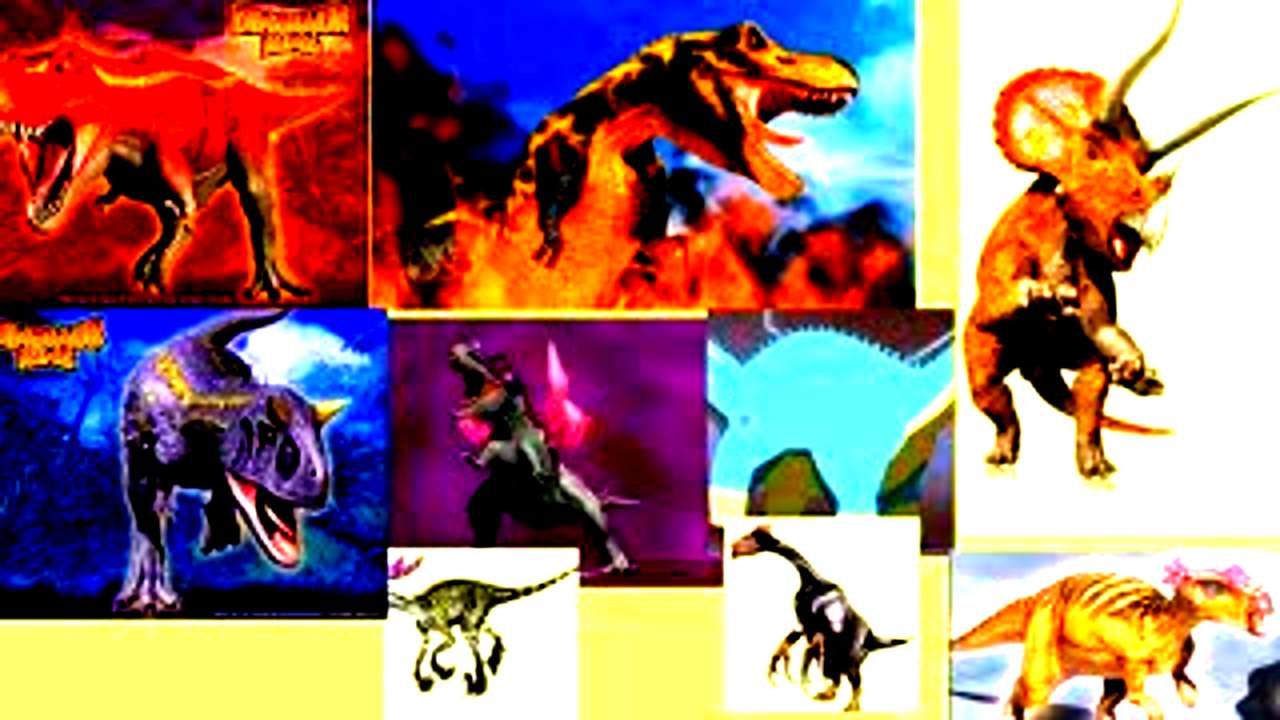 król dinozaurów puzzle online