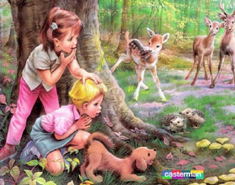Dzieci i bambi puzzle online