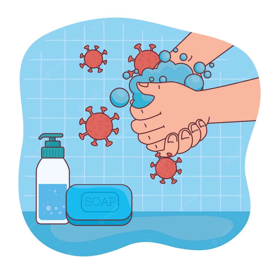 mycie rąk puzzle online