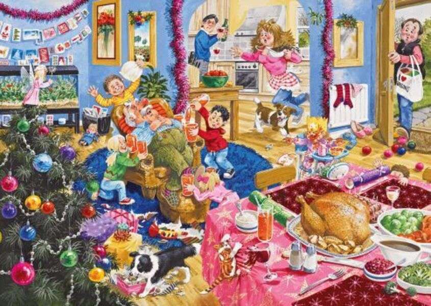 Boże Narodzenie w domu puzzle online