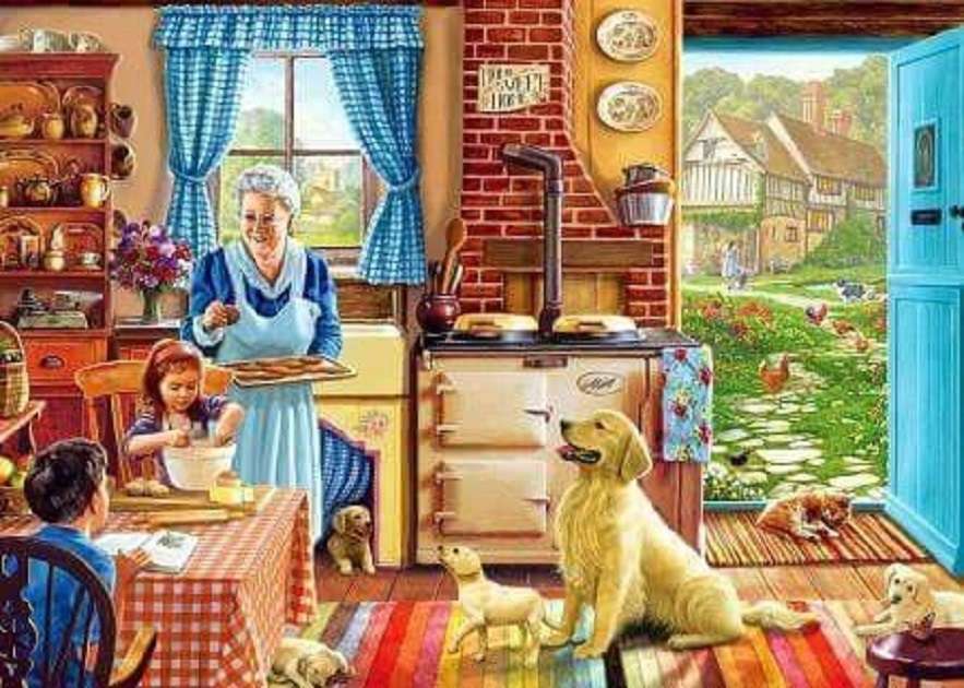 Dom babci puzzle online