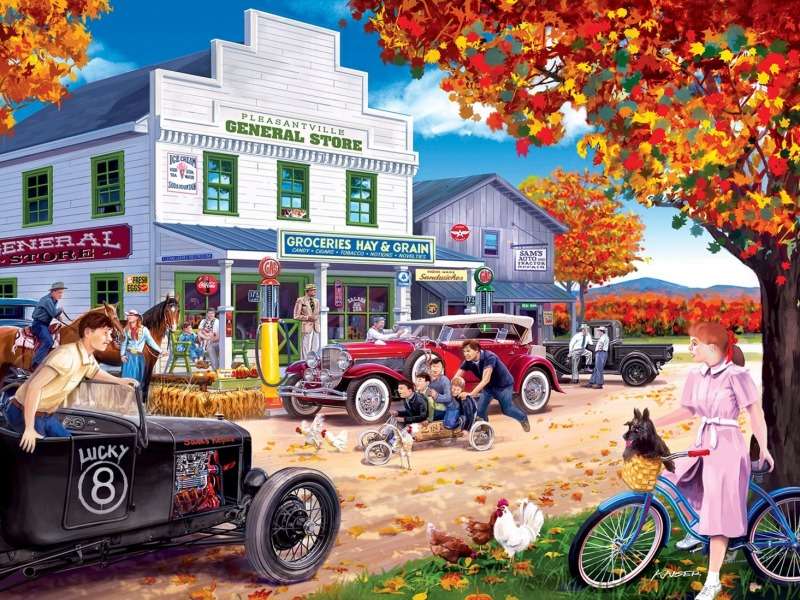 Pleasantville-centrum małej mieściny puzzle online