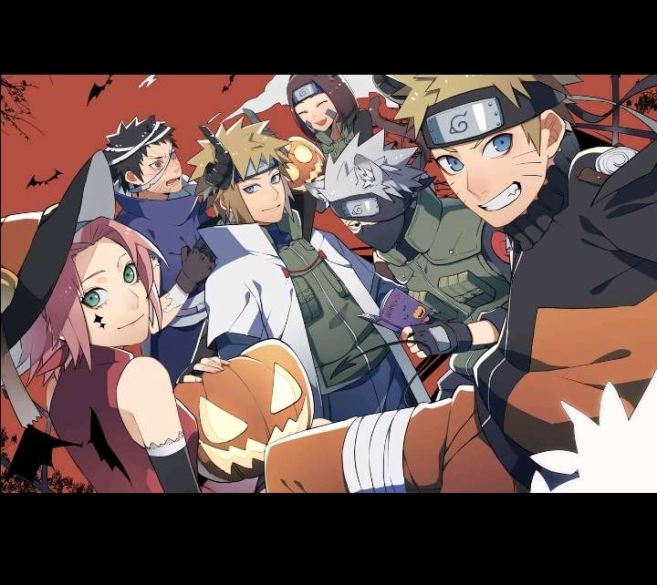 Halloween z Naruto puzzle online