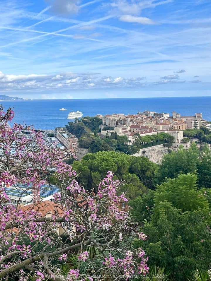 panorama z Monako puzzle online