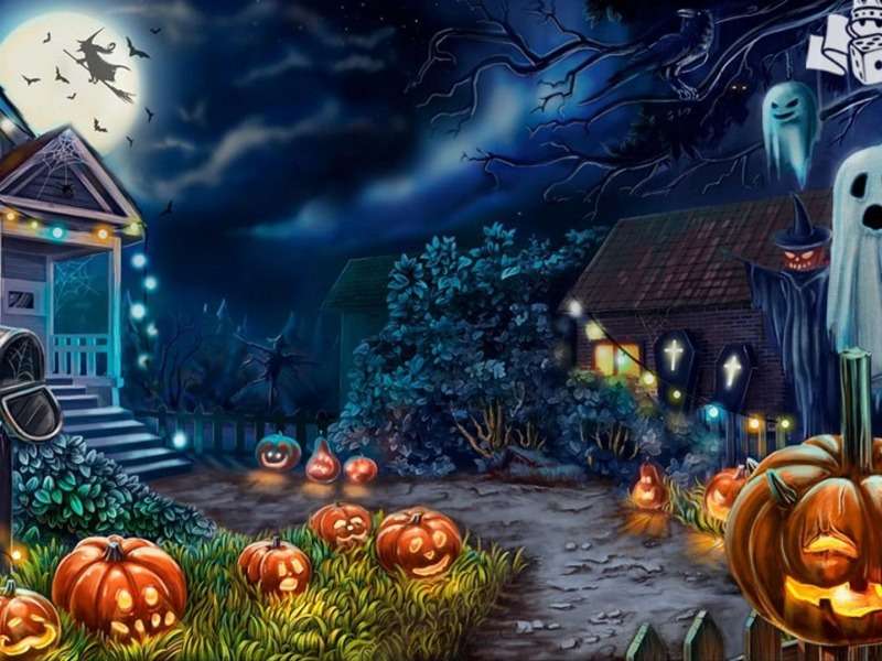 Halloweenowa noc puzzle online
