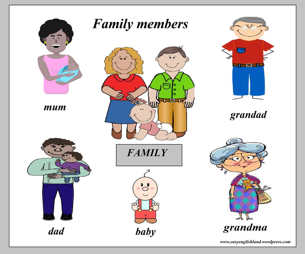 Family members puzzle online