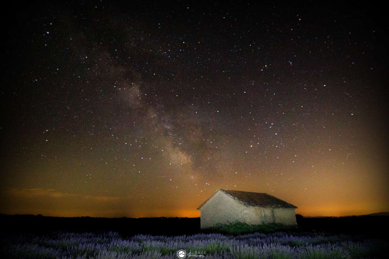 droga mleczna na płaskowyżu Valensole puzzle online