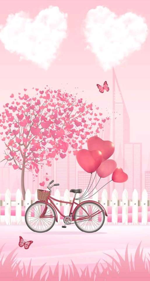 Rower na Walentynki puzzle online