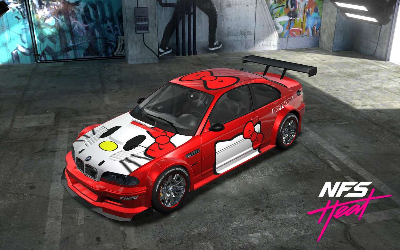 Hello kitty projekt BMW M3 GTR E46 puzzle online