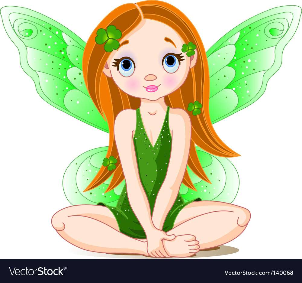 St patricks day fairy vector image puzzle online