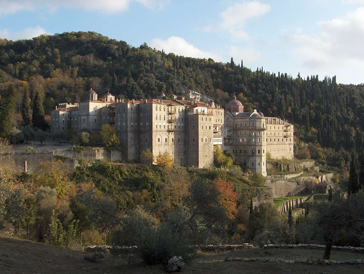 Grecja Klasztor Athos w Zografou puzzle online