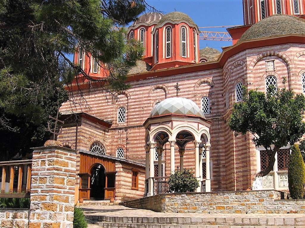 Grecja Klasztor Athos w Xenofontos puzzle online