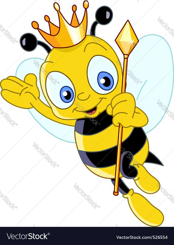 Queen bee vector image puzzle online