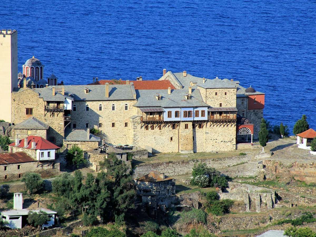 Grecja Zespół klasztorny Athos puzzle online
