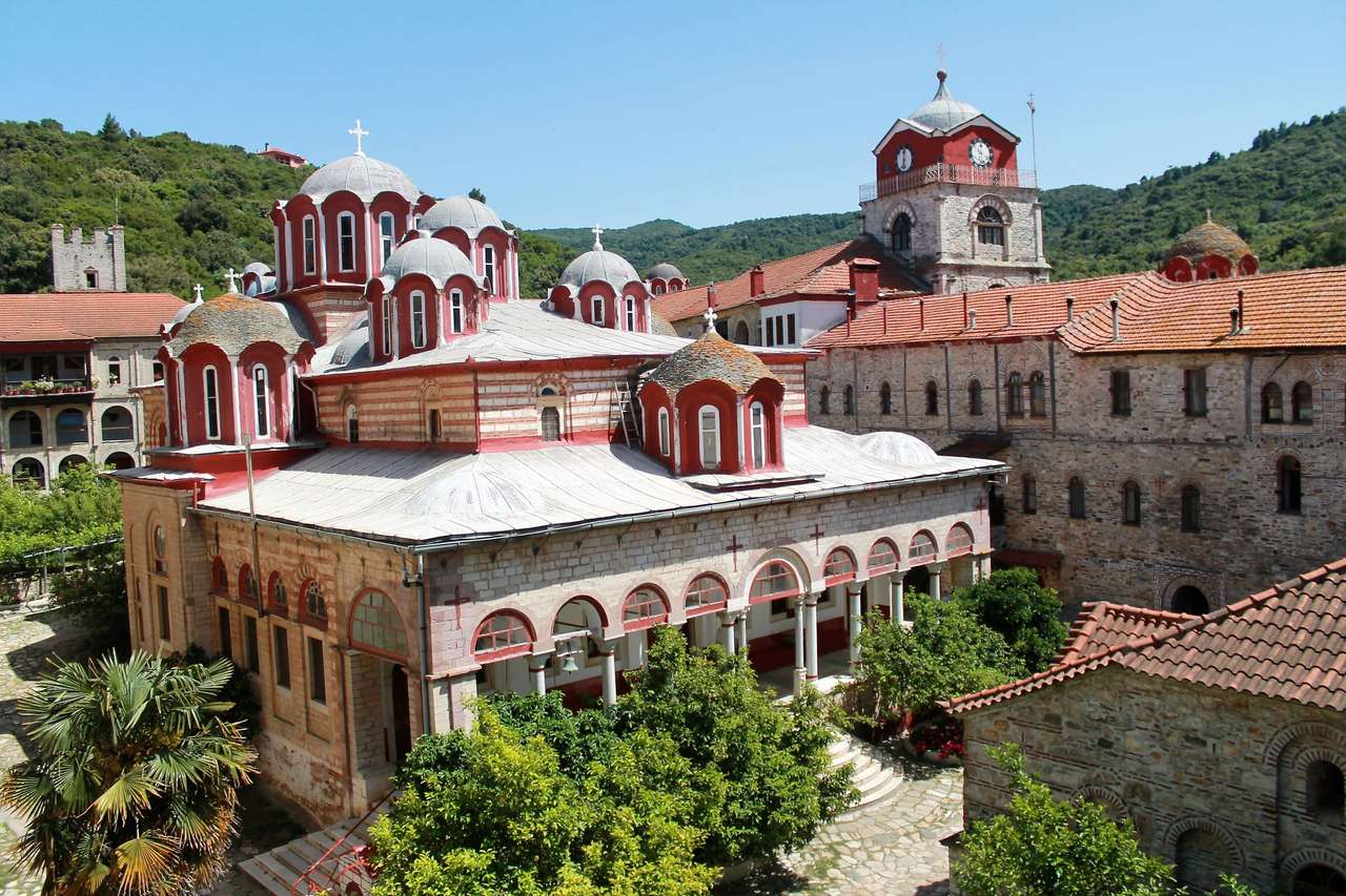 Grecja Zespół klasztorny Athos Esfigmenou puzzle online