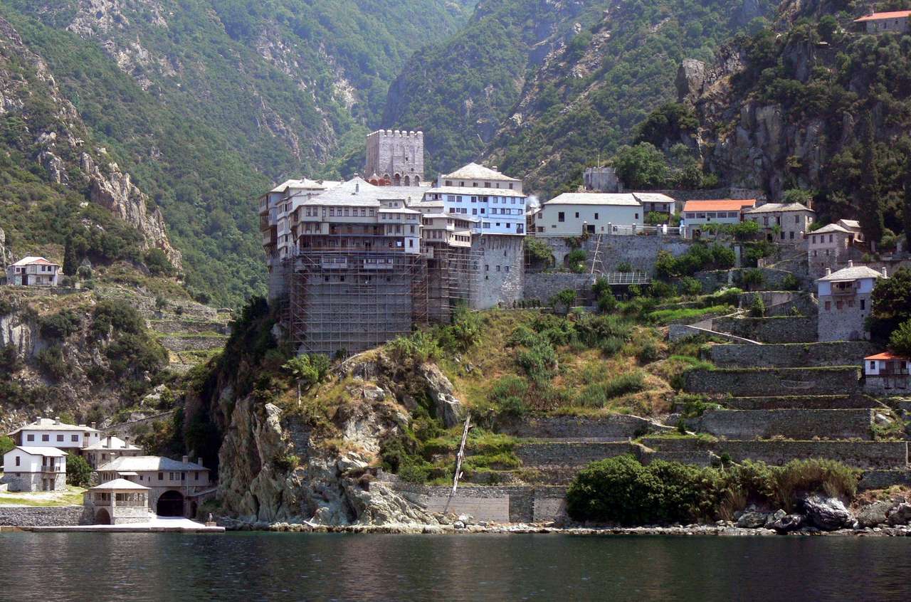 Grecja Zespół klasztorny Athos w Agiou Dionysiou puzzle online