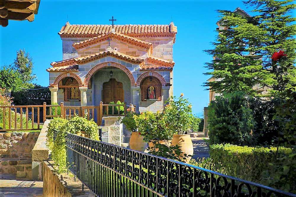 Grecja Klasztor Meteorów Agios Stephanos puzzle online