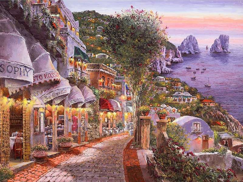 Capri Evening-Romantyczne miejsce na Capri puzzle online