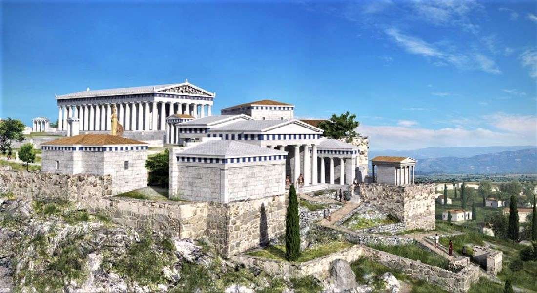Grecja Attyka Ateny Akropol Model puzzle online