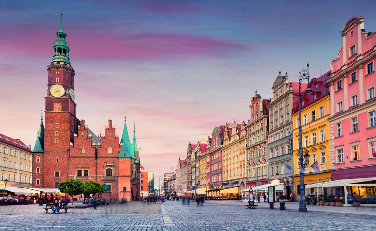 Uma vista de Wrocław quebra-cabeça
