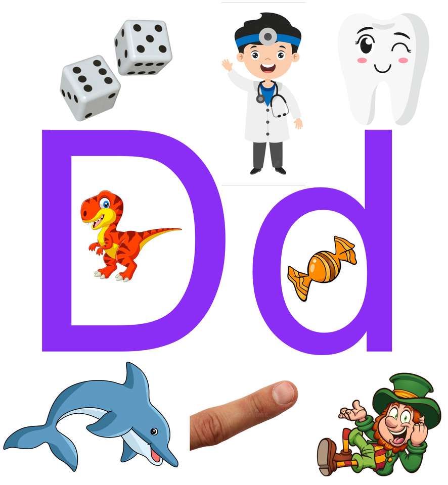 litera D puzzle online