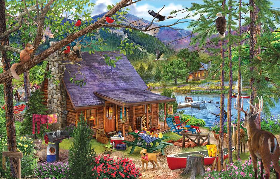 Wymarzony dom w górach puzzle online