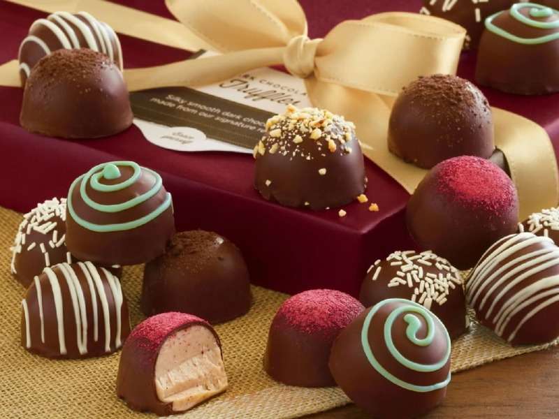 Pyszne, smaczne czekoladki, mniam puzzle online