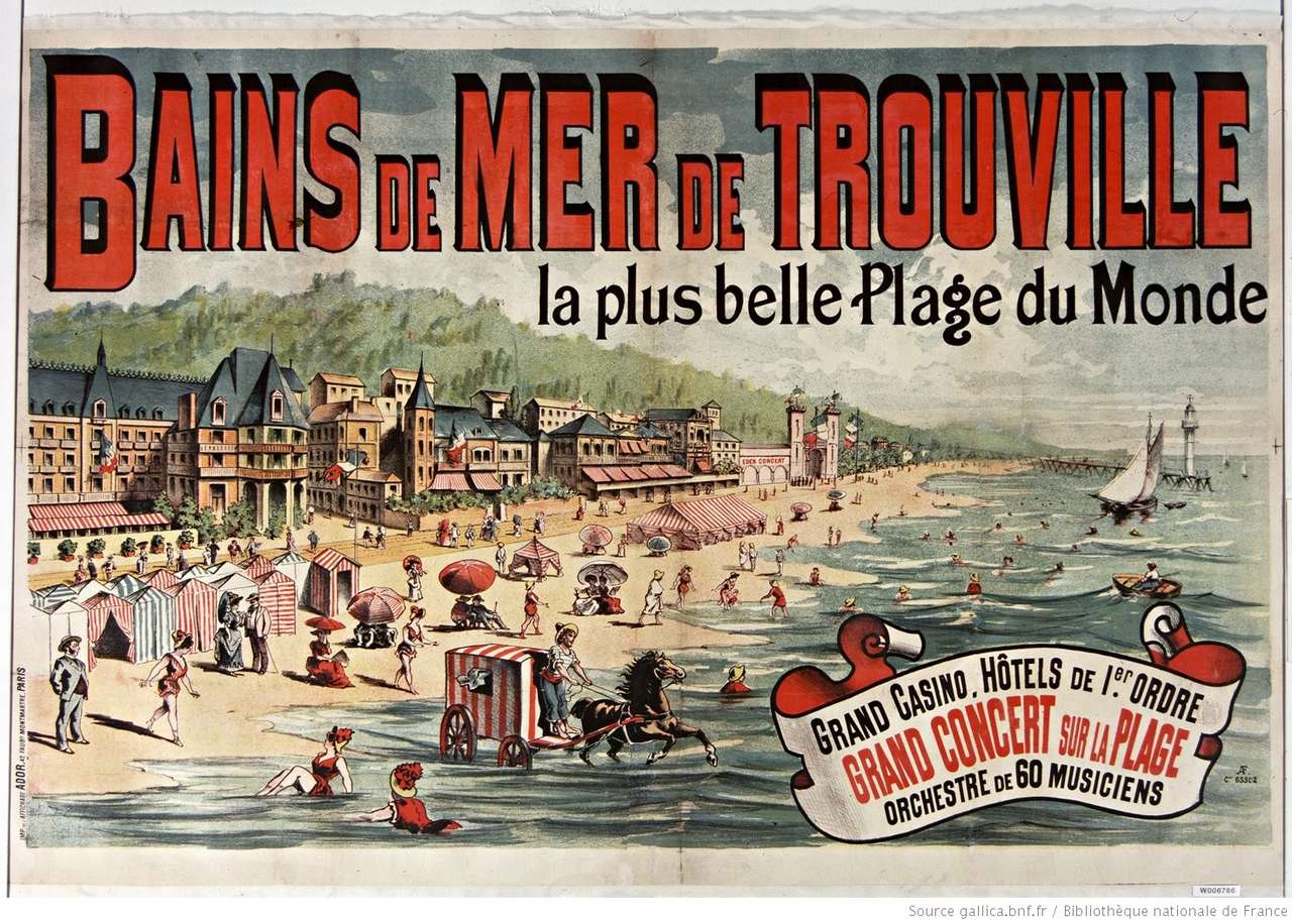 Łaźnie morskie w Trouville (1890) puzzle online