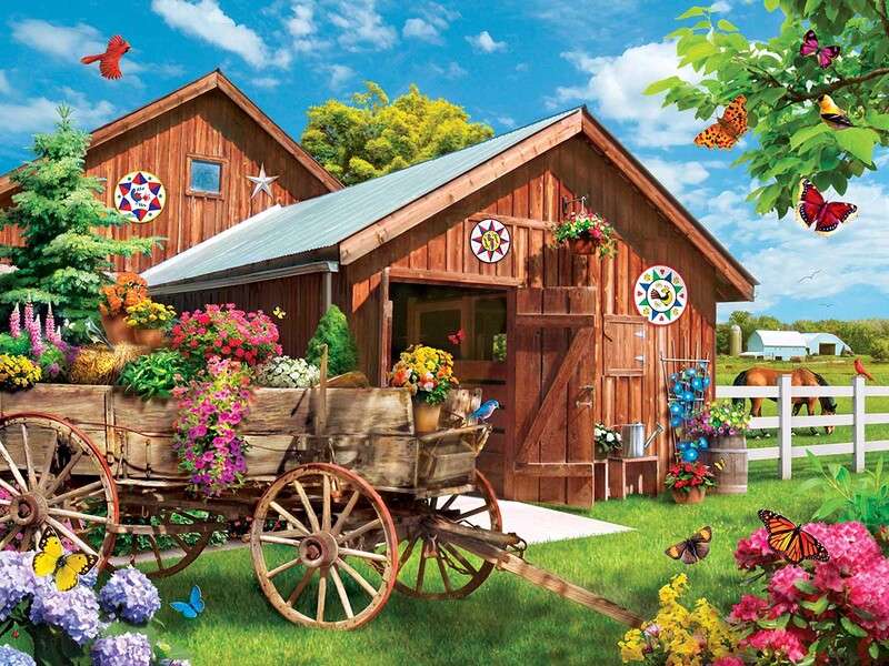 Kwiatowa farma puzzle online