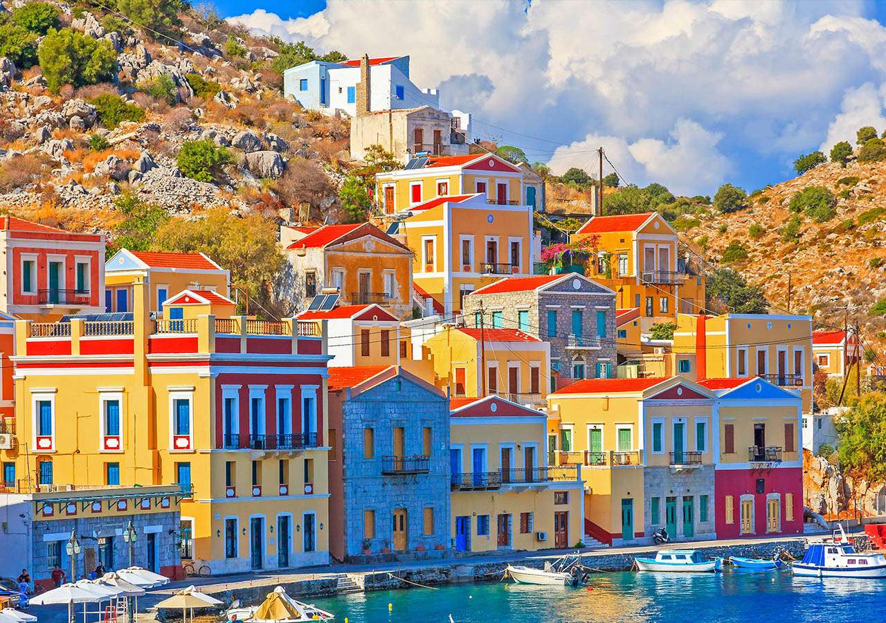 grecka wyspa Symi puzzle online