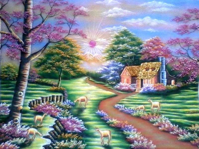 Domek i ogród marzeń -Cottage Dreams puzzle online