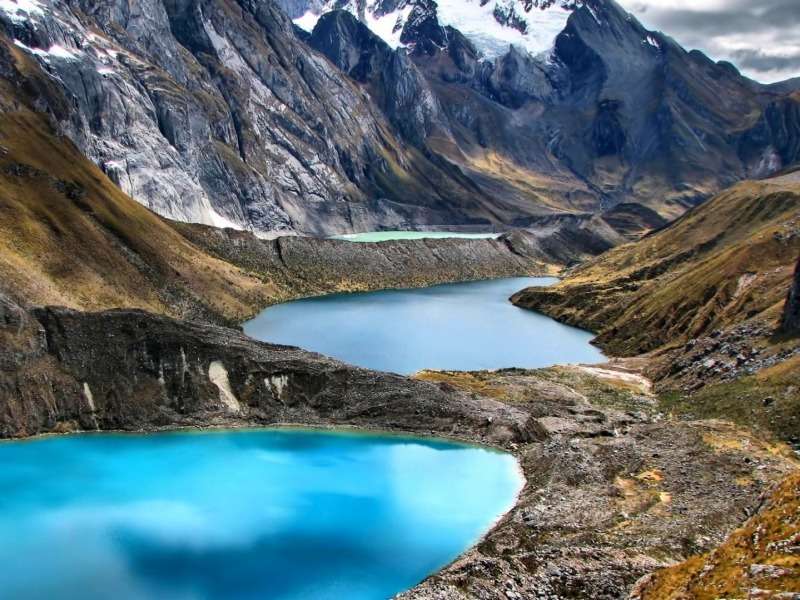 Andy-Błękitne laguny-Lagoons in the Andes-cudo puzzle online