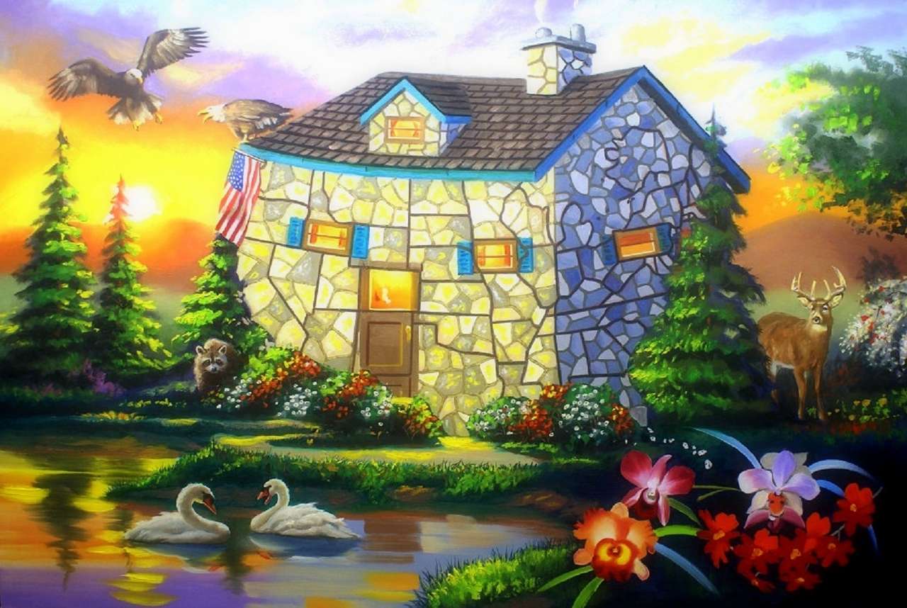 Dom Iluzji -Illusion house puzzle online