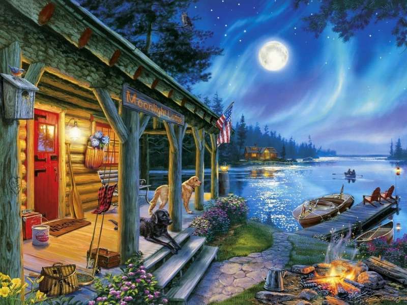 Księżycowy domek-Moonlight Lodge puzzle online
