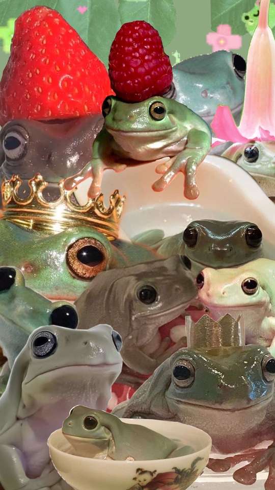 Szczęśliwe żaby puzzle online