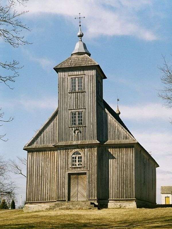 Litwa Drewniany kościół Kelme puzzle online