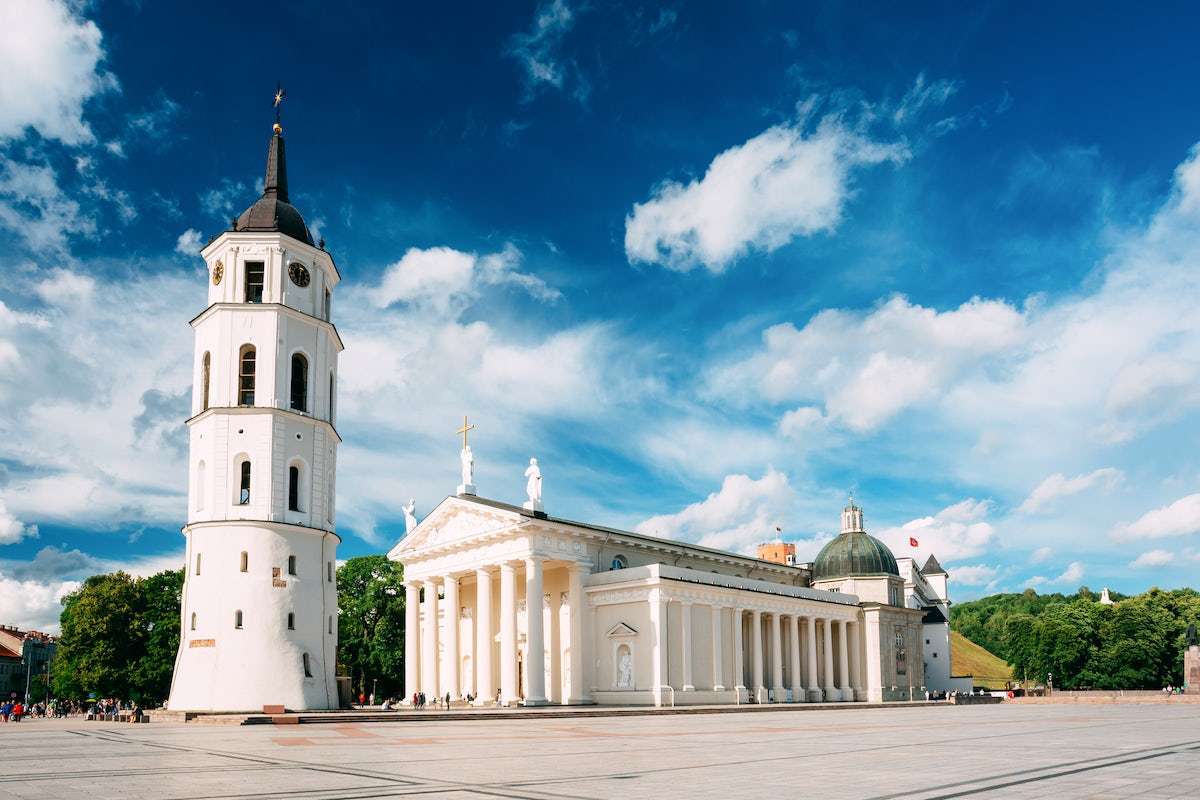 Litwa Plac Katedralny w Wilnie puzzle online