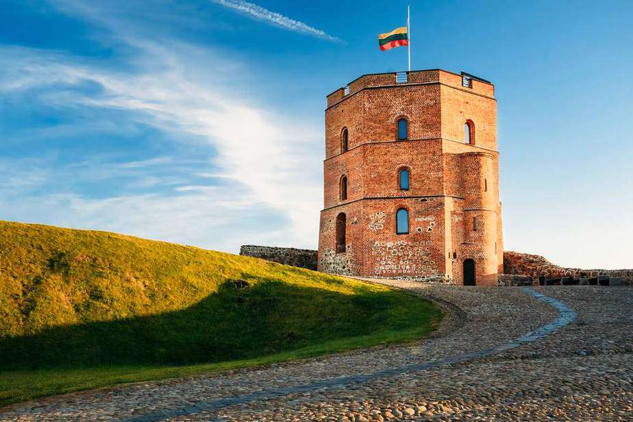 Litwa Wieża Giedymina w Wilnie puzzle online