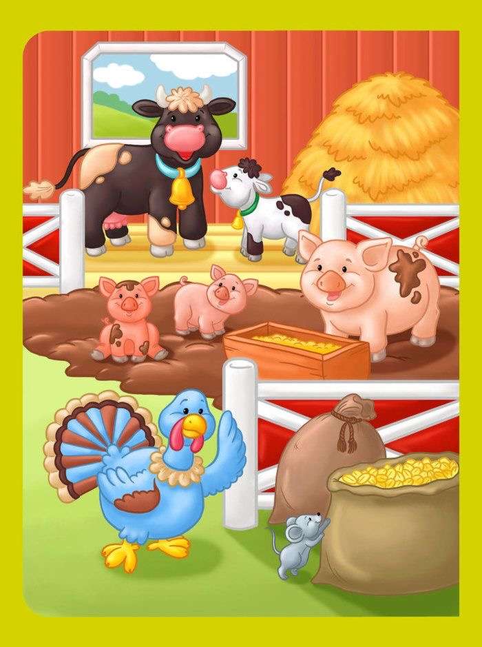 Zabawna farma puzzle online