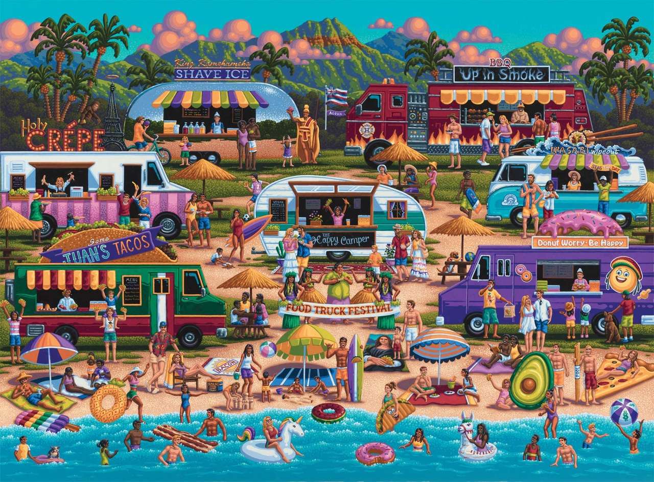 Hawajska plaża puzzle online