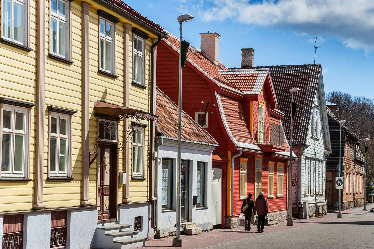 Estonia Parnawa domy puzzle online