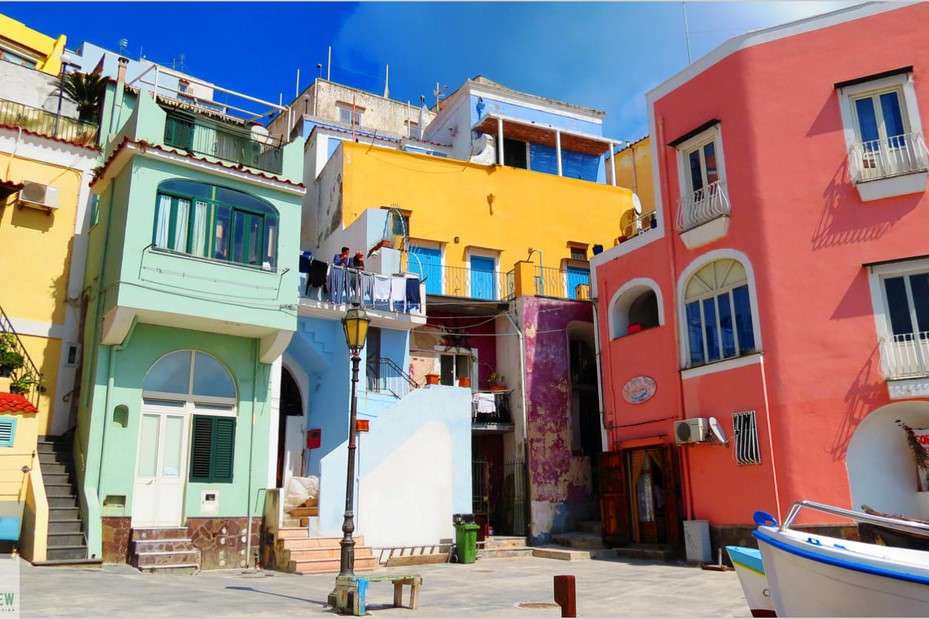 Kolorowe domy na wyspie Capri puzzle online