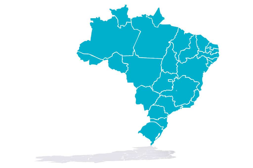 Mapa Brazylii puzzle online
