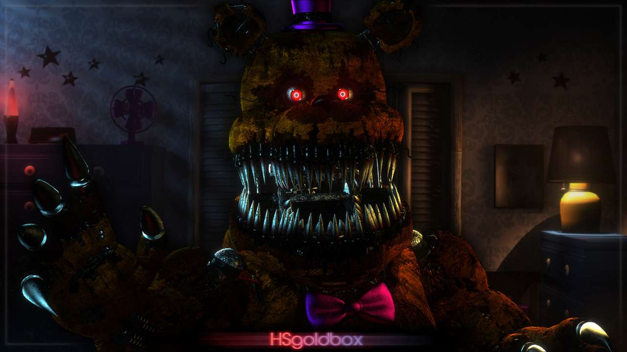 Fnaf Koszmar Fredbear puzzle online