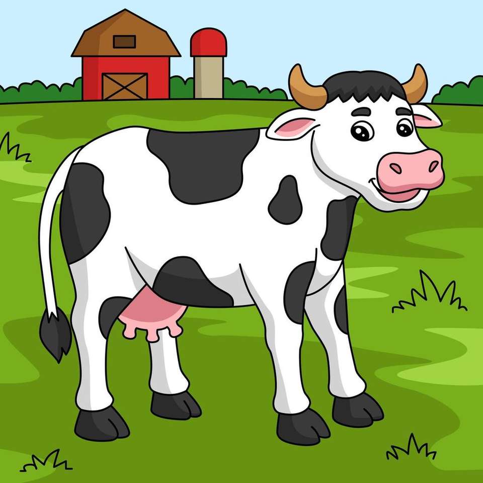 krowa domowa puzzle online
