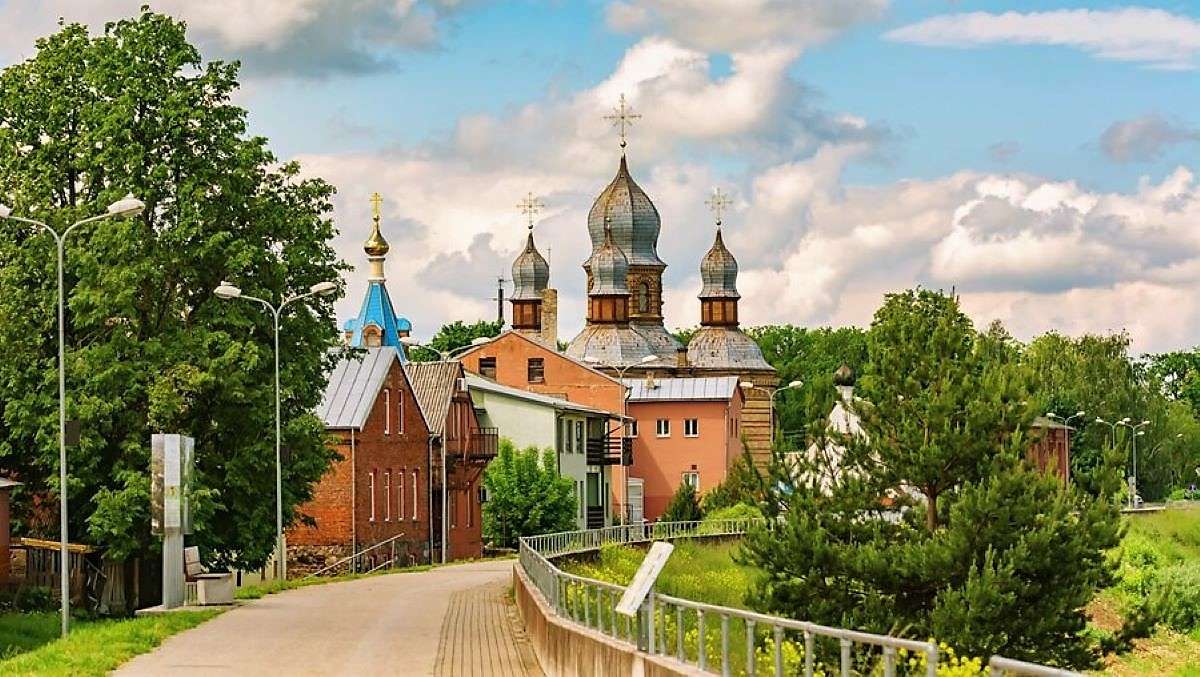 Łotwa Jekabpils kompleks klasztorny puzzle online